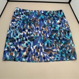 Ann Taylor Skirt Size 12 Floral Cotton Spandex